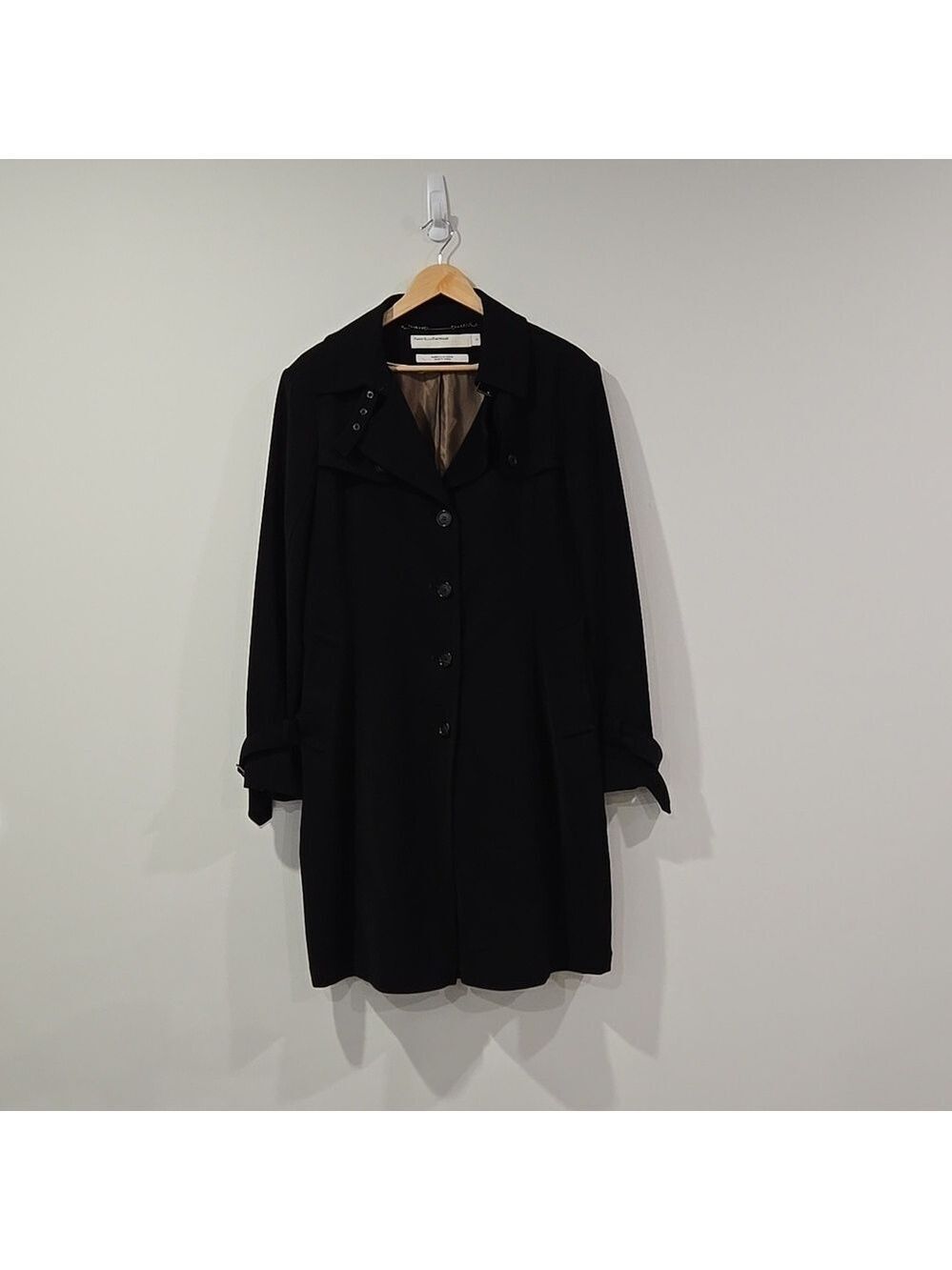 Retro Perry Ellis Beltless Streetwear Trench - Picture 2 of 14